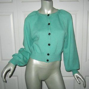 ANN TAYLOR Green Cardigan Sweater Size Small NWT